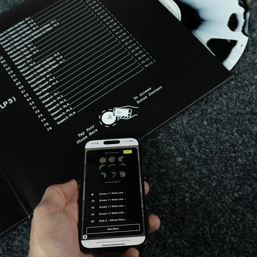Tapping Smartphone on NFC equipped Vinyl