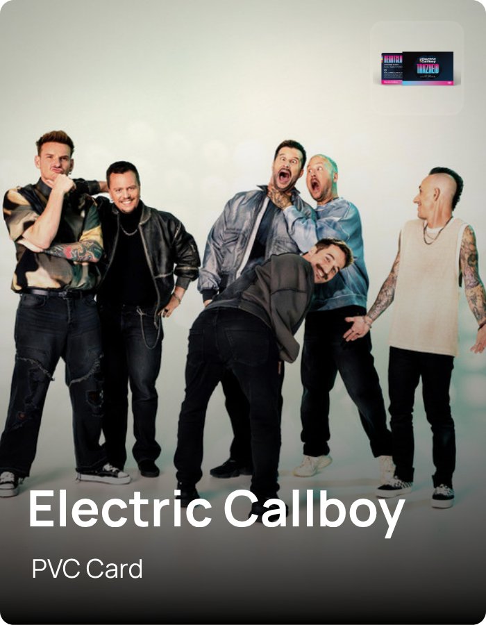 Electric Callboy - PVC Card - powered by ZATAP