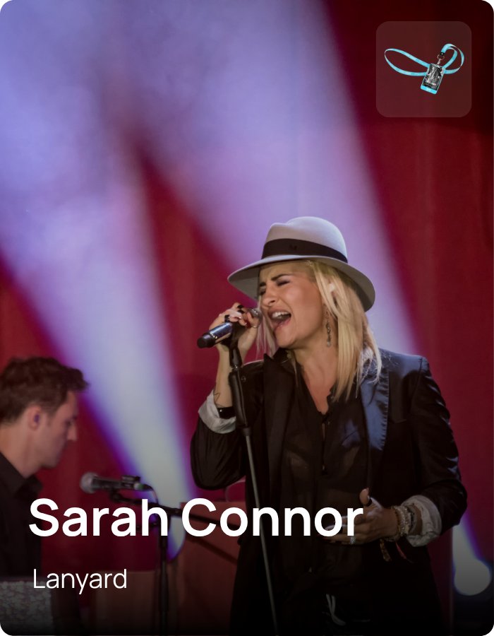 Sarah Connor - Lanyard - powered by ZATAP